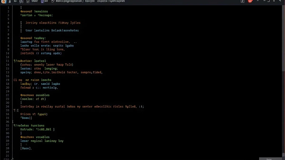 Codigo Bash de script de automatizacion DNS con sintaxis coloreada