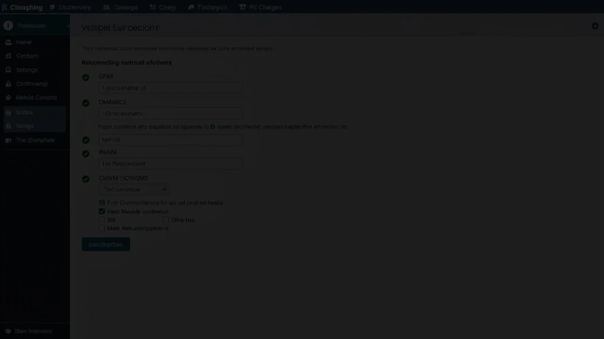 Panel cPanel Email Authentication mostrando SPF, DKIM y DMARC configurados correctamente