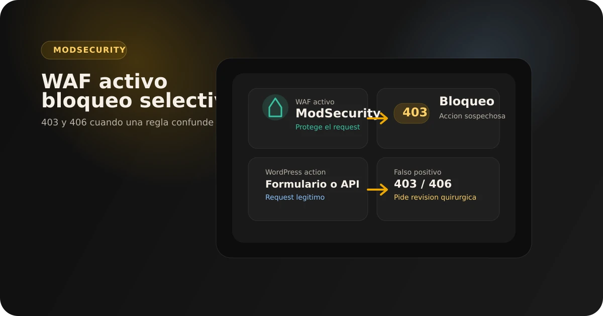 ModSecurity en WordPress y cPanel: que es y como solucionarlo